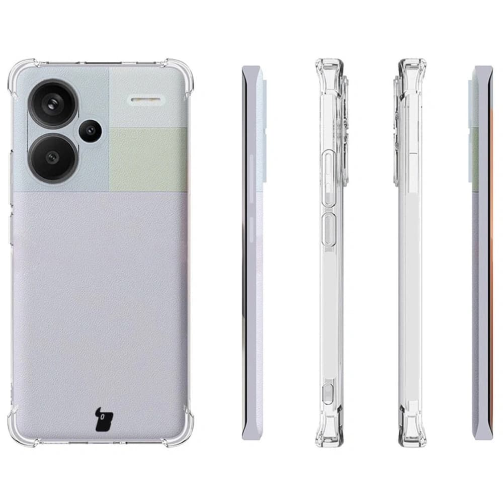 Elastické pouzdro Bizon Case Salpa pro Xiaomi Redmi Note 13 Pro+ 5G průhledné - 4