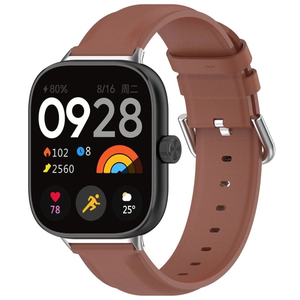 Pasek Bizon Strap Hodinky Casual do Redmi Watch 4 / Xiaomi Smart Band 9 Pro / 8 Pro hnědý - 1