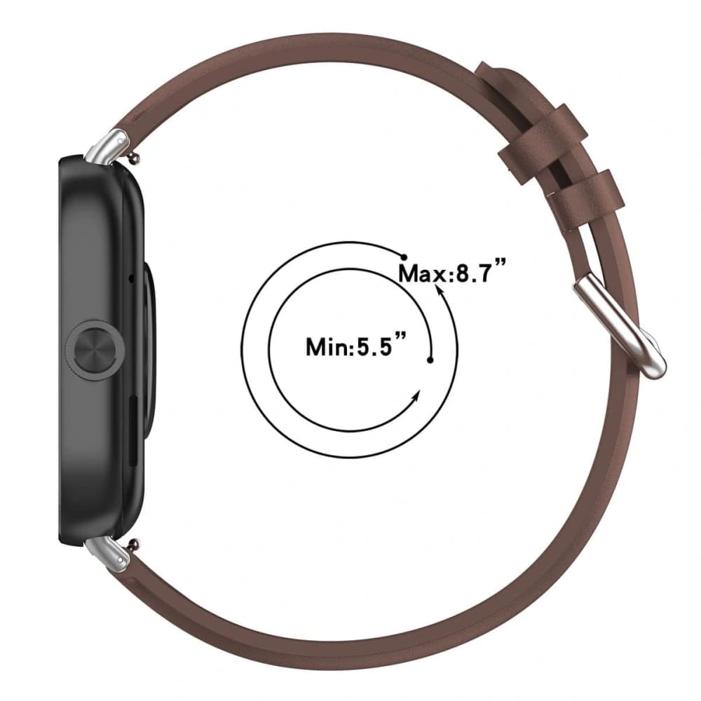 Pasek Bizon Strap Hodinky Casual do Redmi Watch 4 / Xiaomi Smart Band 9 Pro / 8 Pro hnědý - 4