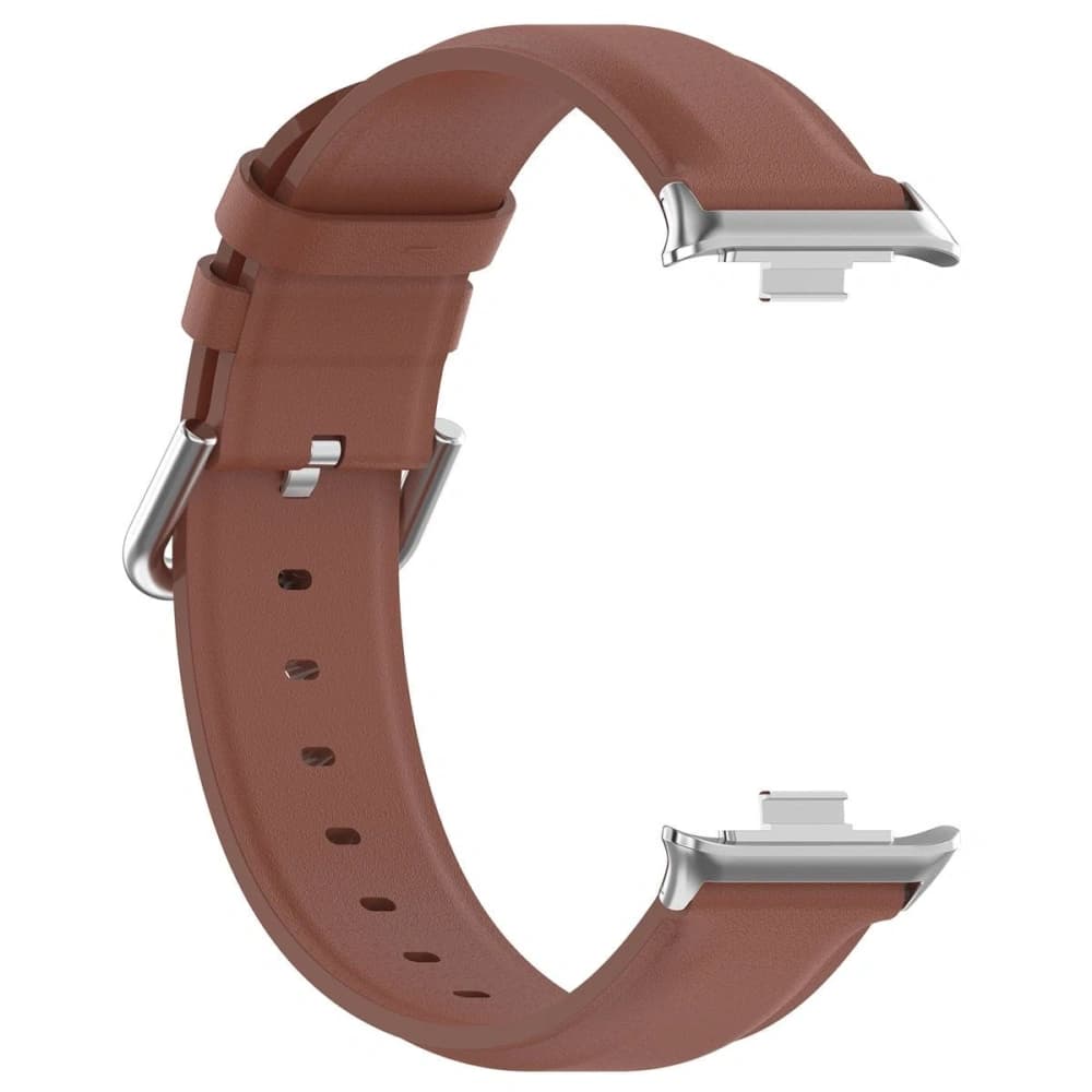 Pasek Bizon Strap Hodinky Casual do Redmi Watch 4 / Xiaomi Smart Band 9 Pro / 8 Pro hnědý - 6