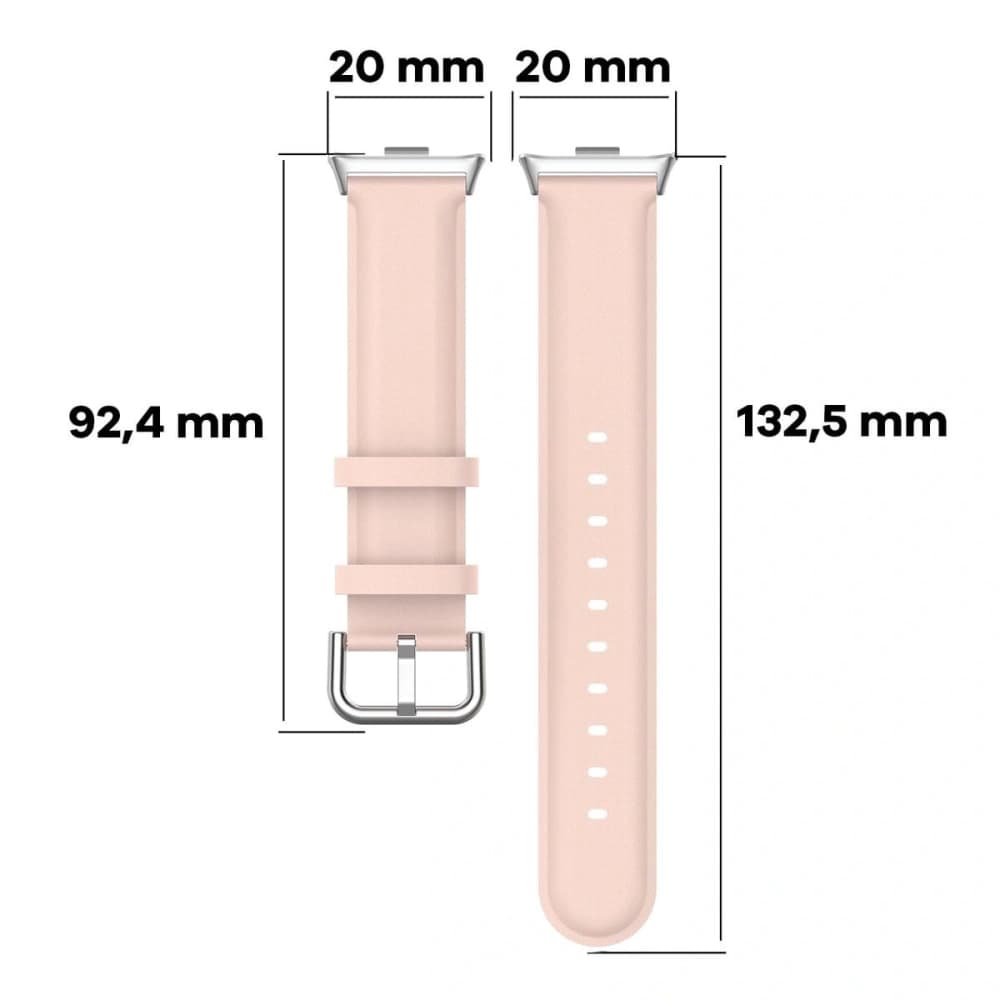 Bizon Strap Watch Casual Redmi Watch 4 / Xiaomi Smart Band 9 Pro / 8 Pro roz deschis - 2