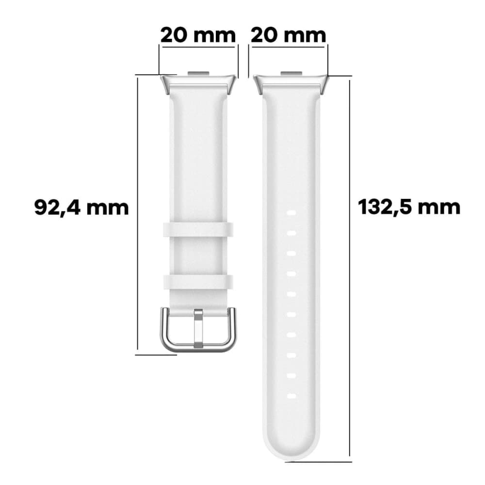 Bizon Strap Watch Casual Redmi Watch 4 / Xiaomi Smart Band 9 Pro / 8 Pro white - 2