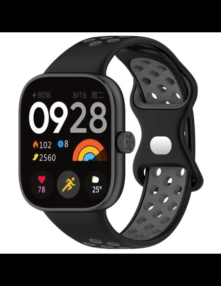 Bizon Strap Watch Octo Redmi Watch 4 / Xiaomi Smart Band 9 Pro / 8 Pro black-grey