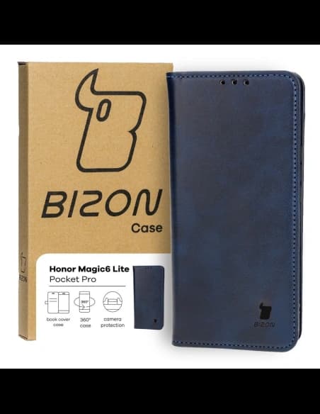 Pouzdro s klopou Bizon Case Pocket Pro pro Honor Magic6 Lite modré