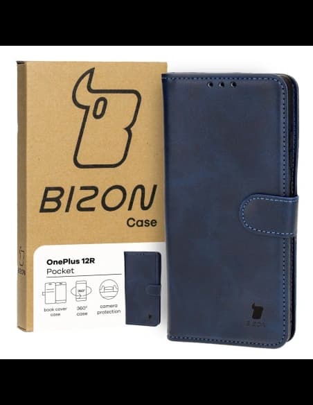 Bizon Caz Pocket OnePlus 12R albastru marin