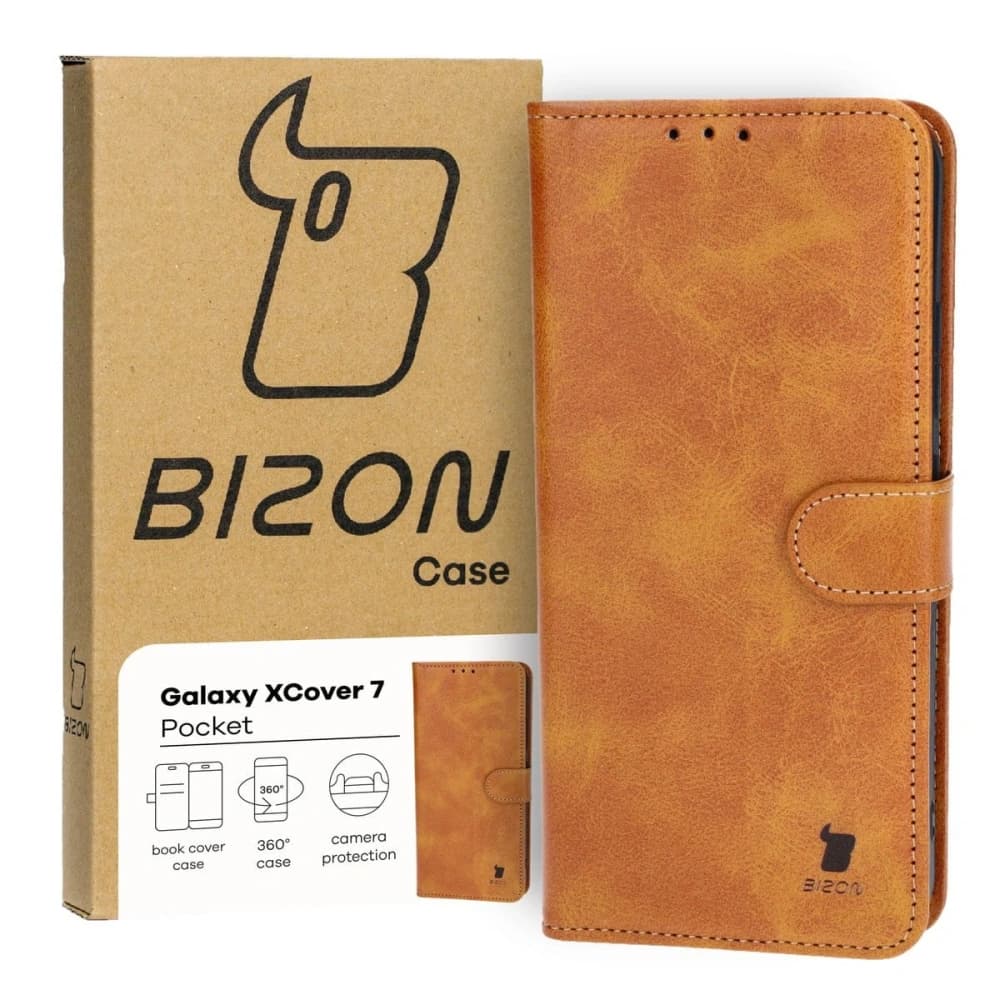 Bizon Case Pocket Samsung Galaxy Xcover7 brown - 1