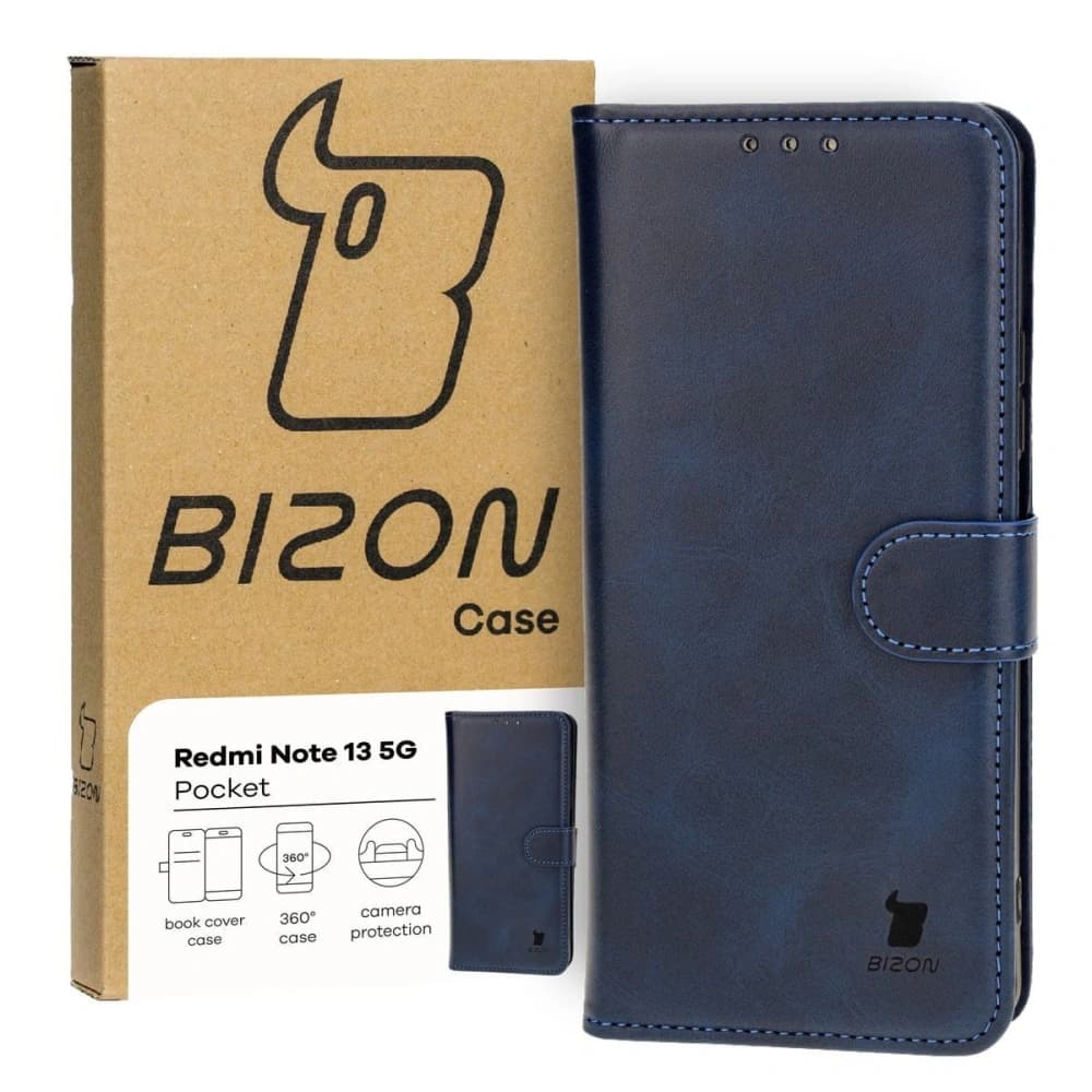 Bizon Case Pocket Xiaomi Redmi Note 13 5G navy blue