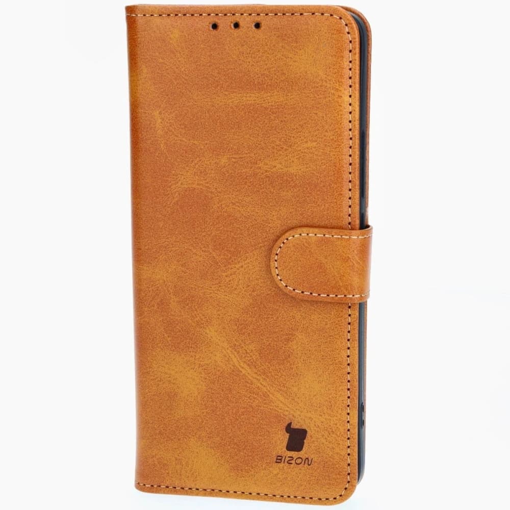 Etui z klapką Bizon Case Pocket do Xiaomi Redmi Note 13 Pro+ 5G hnědé - 3
