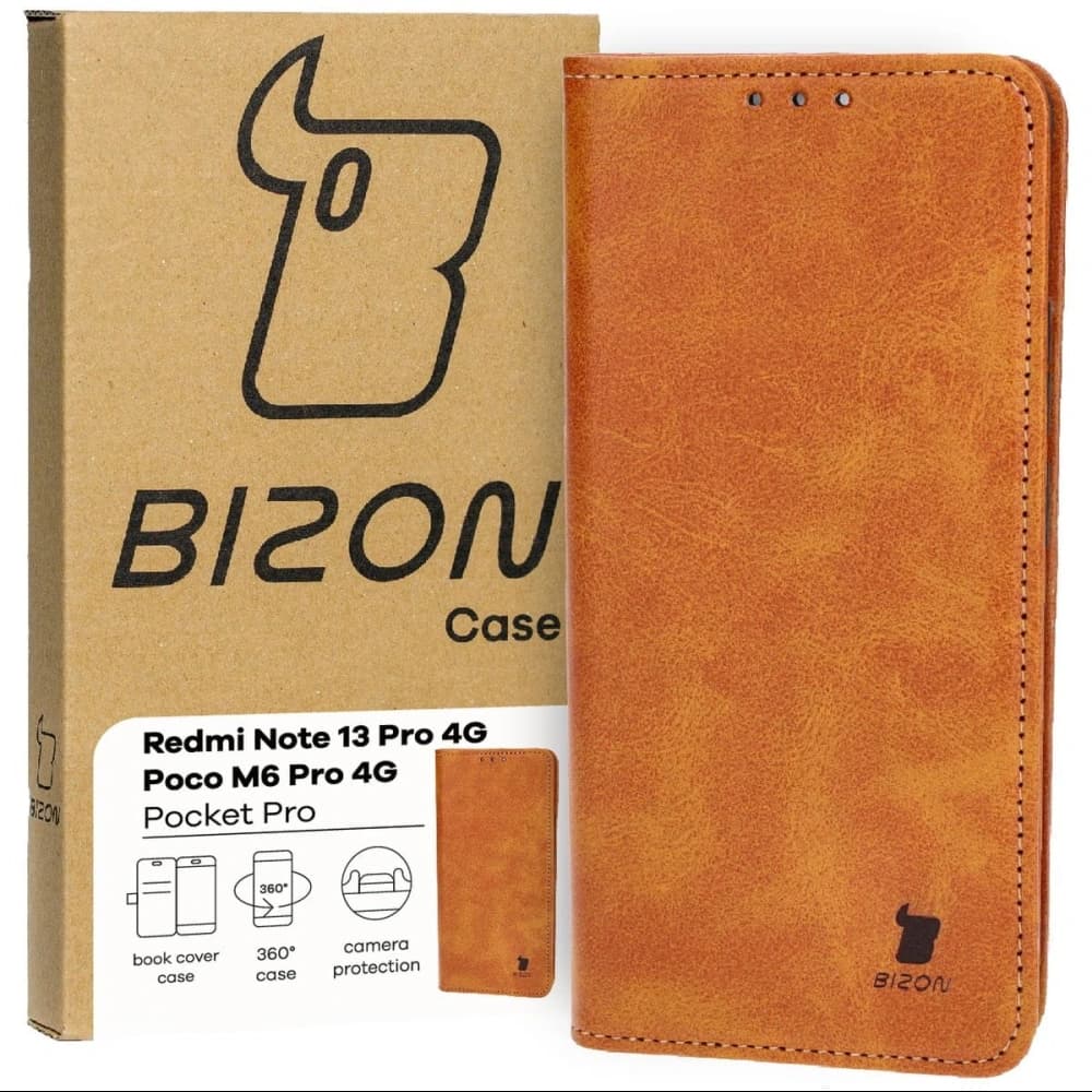 Bizon Case Pocket Pro Xiaomi Poco M4 Pro 5G / Xiaomi Redmi Note 11s 5G barna - 1