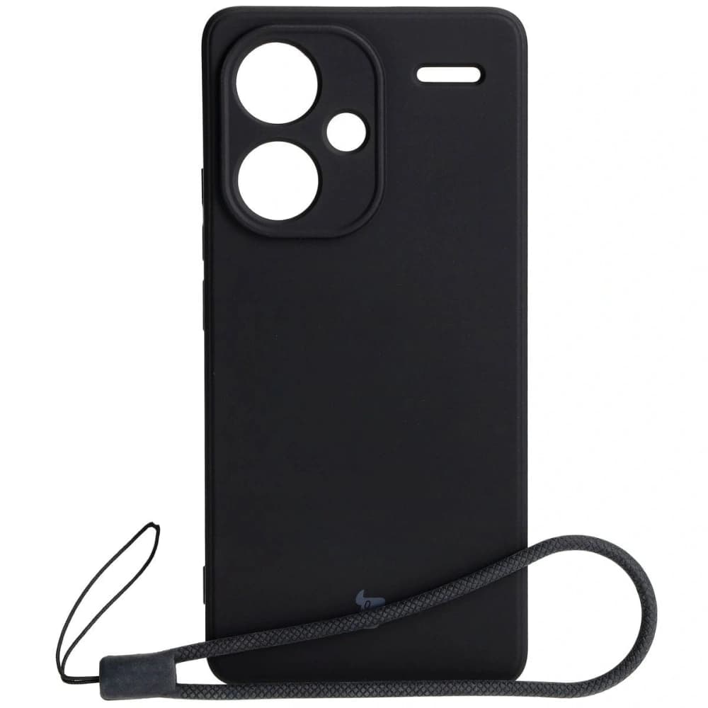 Etui Bizon Case Silicone Sq do Xiaomi Redmi Note 13 Pro+ 5G černé - 1