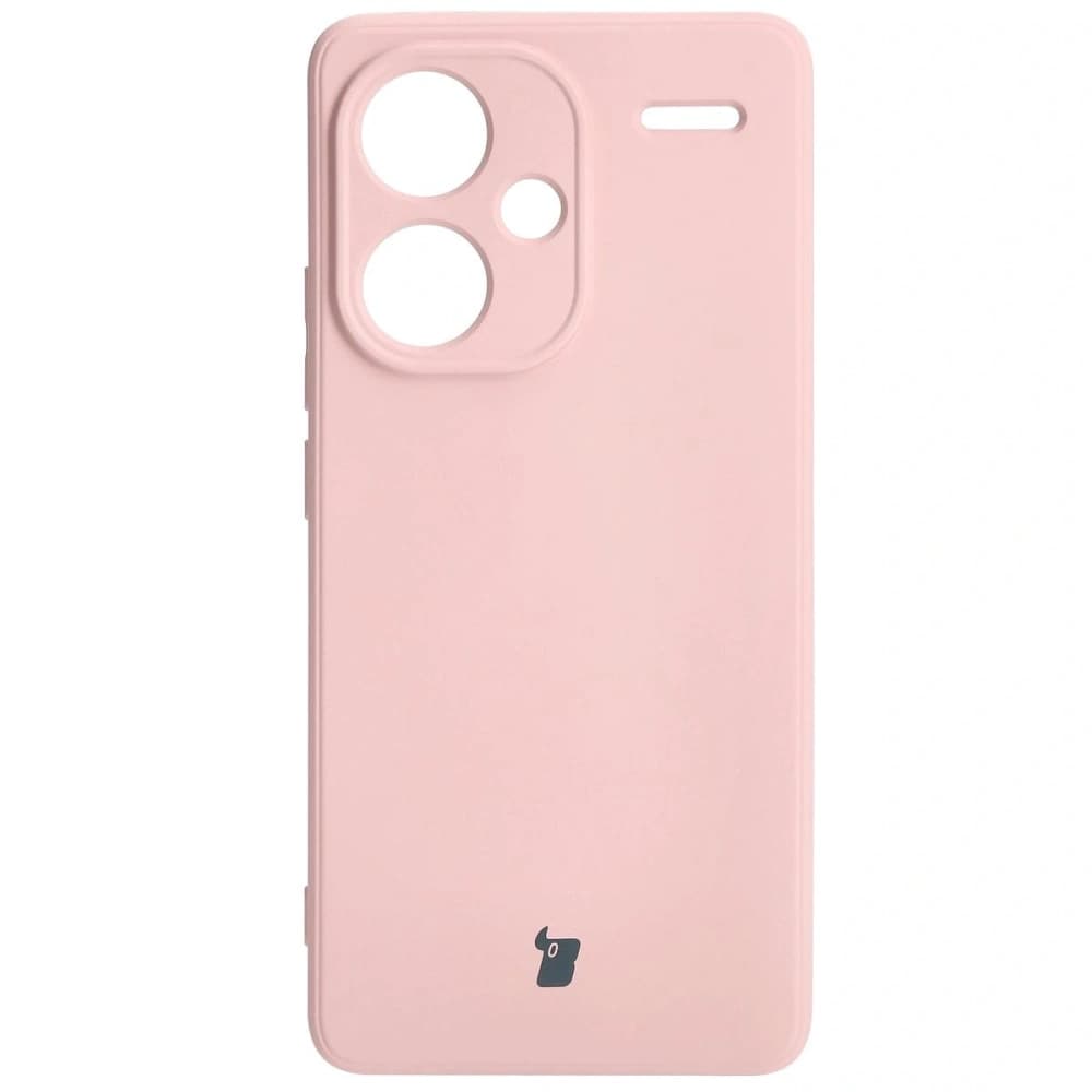 Etui Bizon Case Silicone Sq do Xiaomi Redmi Note 13 Pro+ 5G světle růžové - 2