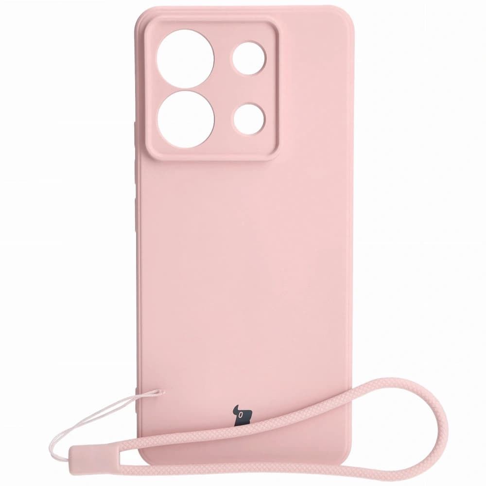 Bizon Case Silicone Sq Xiaomi Poco X6 / Xiaomi Redmi Note 13 Pro 5G roz deschis - 1