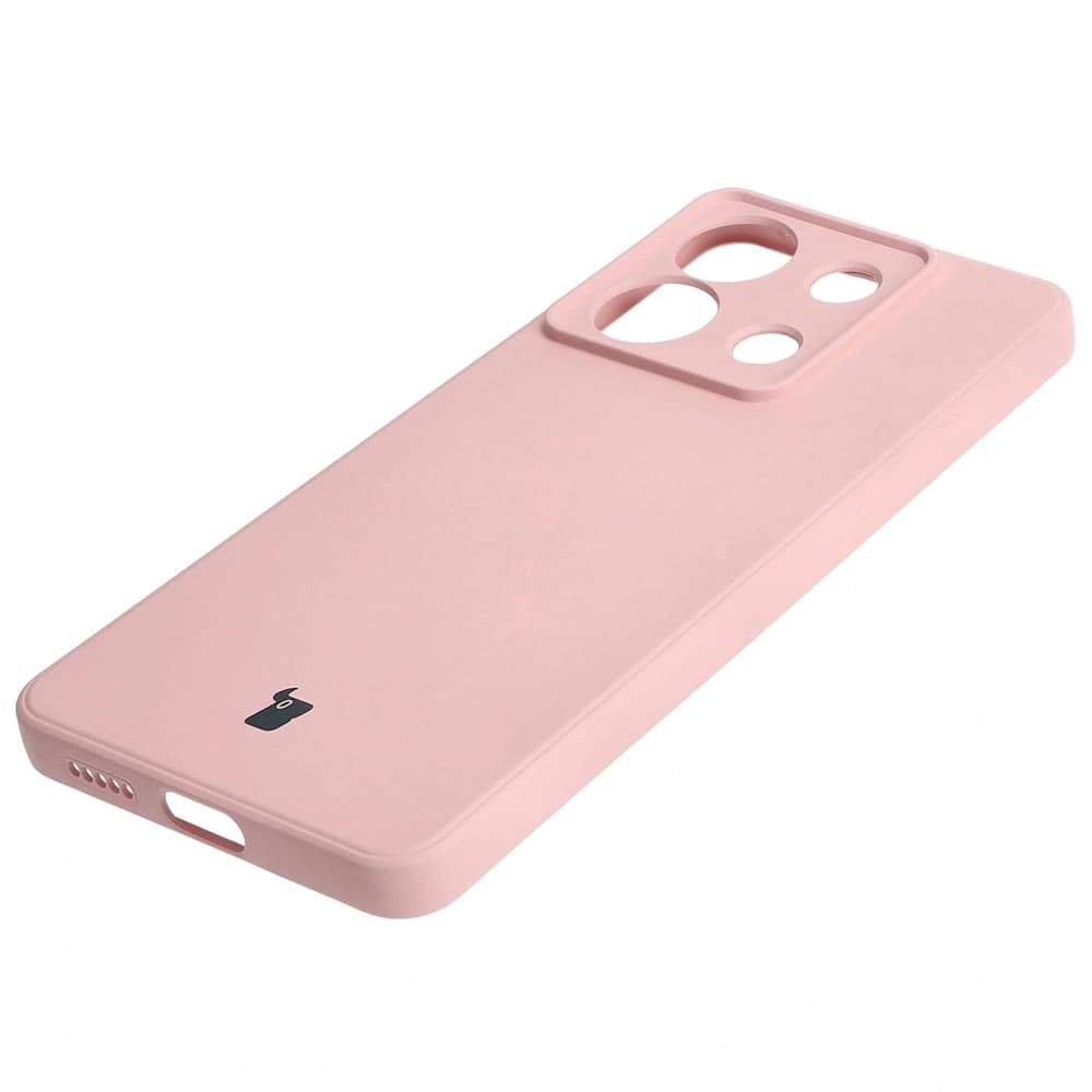 Bizon Case Silicone Sq Xiaomi Poco X6 / Xiaomi Redmi Note 13 Pro 5G roz deschis - 3