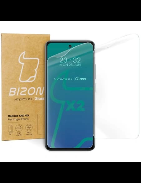 Bizon Glass Hydrogel Elülső Realme C67 4G [2 PACK]