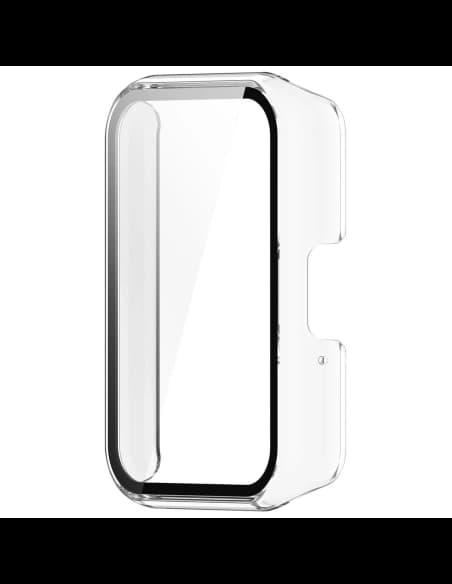 Etui Bizon Case+Glass Watch do Samsung Galaxy Fit 3 průhledné