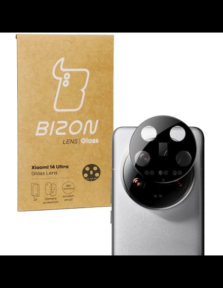 Sklo na fotoaparát Bizon Glass Lens do Xiaomi 14 Ultra [2 PACK]