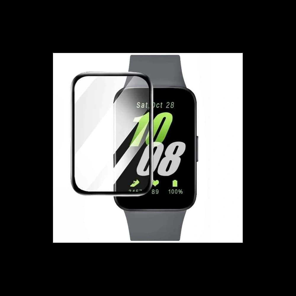 Sklo hybridní Bizon Glass Watch Edge Hybrid pro Samsung Galaxy Fit 3 černé - 2
