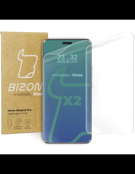 Fólie hydrogelová na displej Bizon Glass Hydrogel Front pro Honor Magic6 Pro [2 PACK]