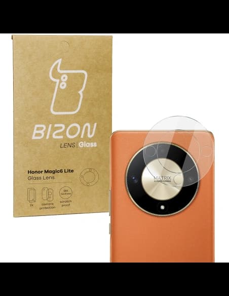 Sklo na aparát Bizon Glass Lens pro Honor Magic6 Lite [2 PACK]