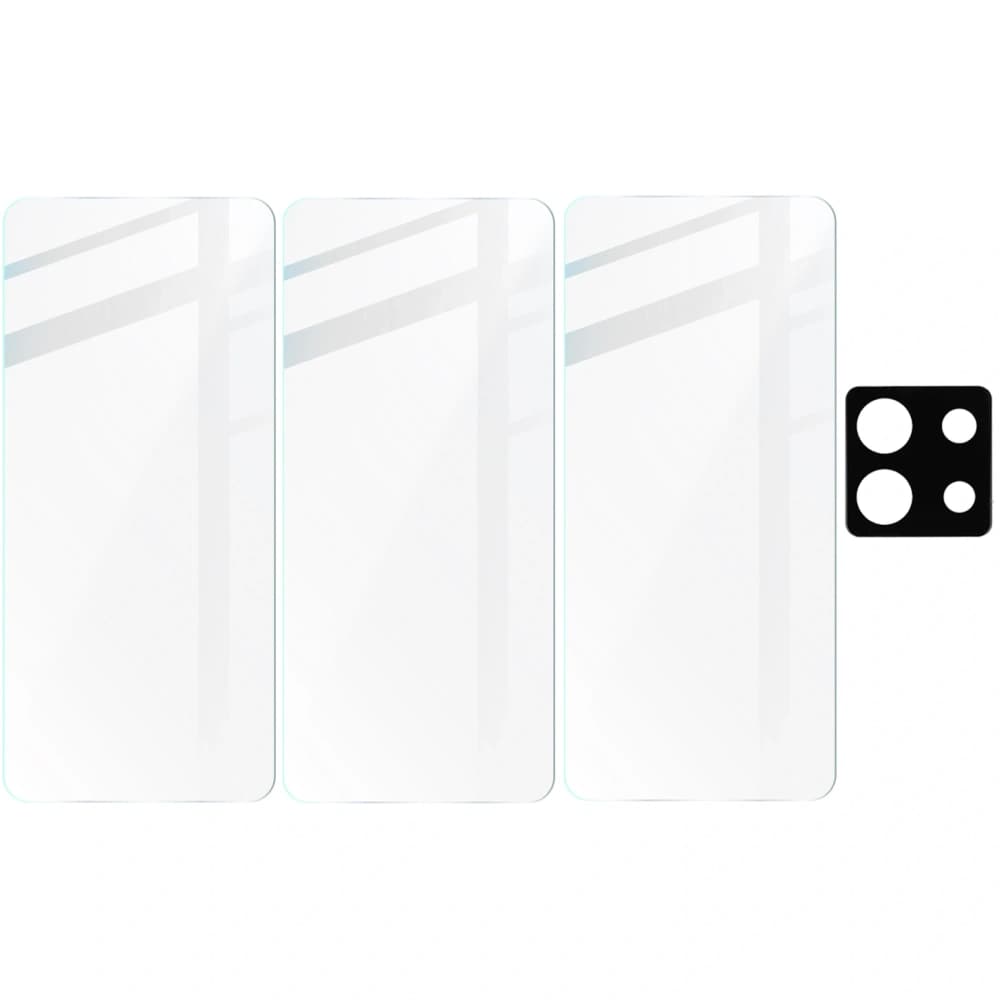 BIZON Clear 3x sticlă de ecran + sticlă pentru cameră Xiaomi Poco X6 / Redmi Note 13 Pro 5G - 6