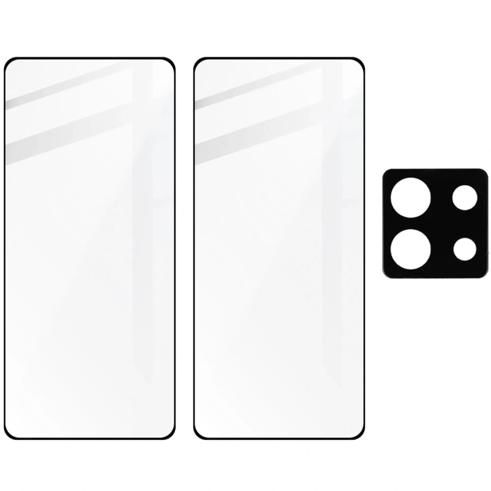 BIZON Edge 2x sticlă pentru ecran + sticlă pentru cameră Xiaomi Poco X6 / Redmi Note 13 Pro 5G - 5