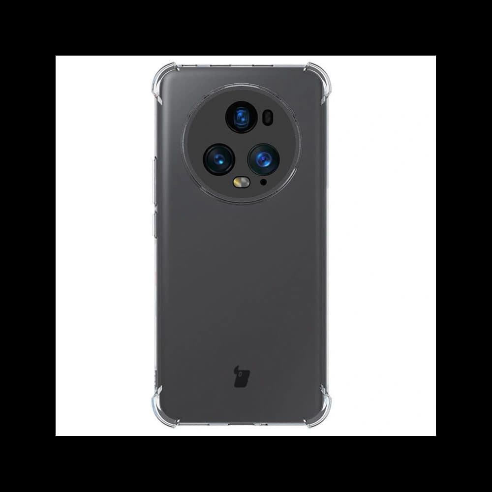 Bizon Case Clear Pack Hülle + 2x Schutzfolie für Honor Magic5 Pro klar - 2