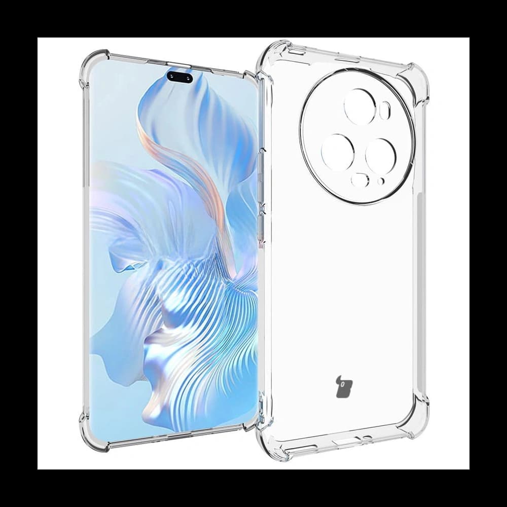 Bizon Case Clear Pack Hülle + 2x Schutzfolie für Honor Magic5 Pro klar - 3