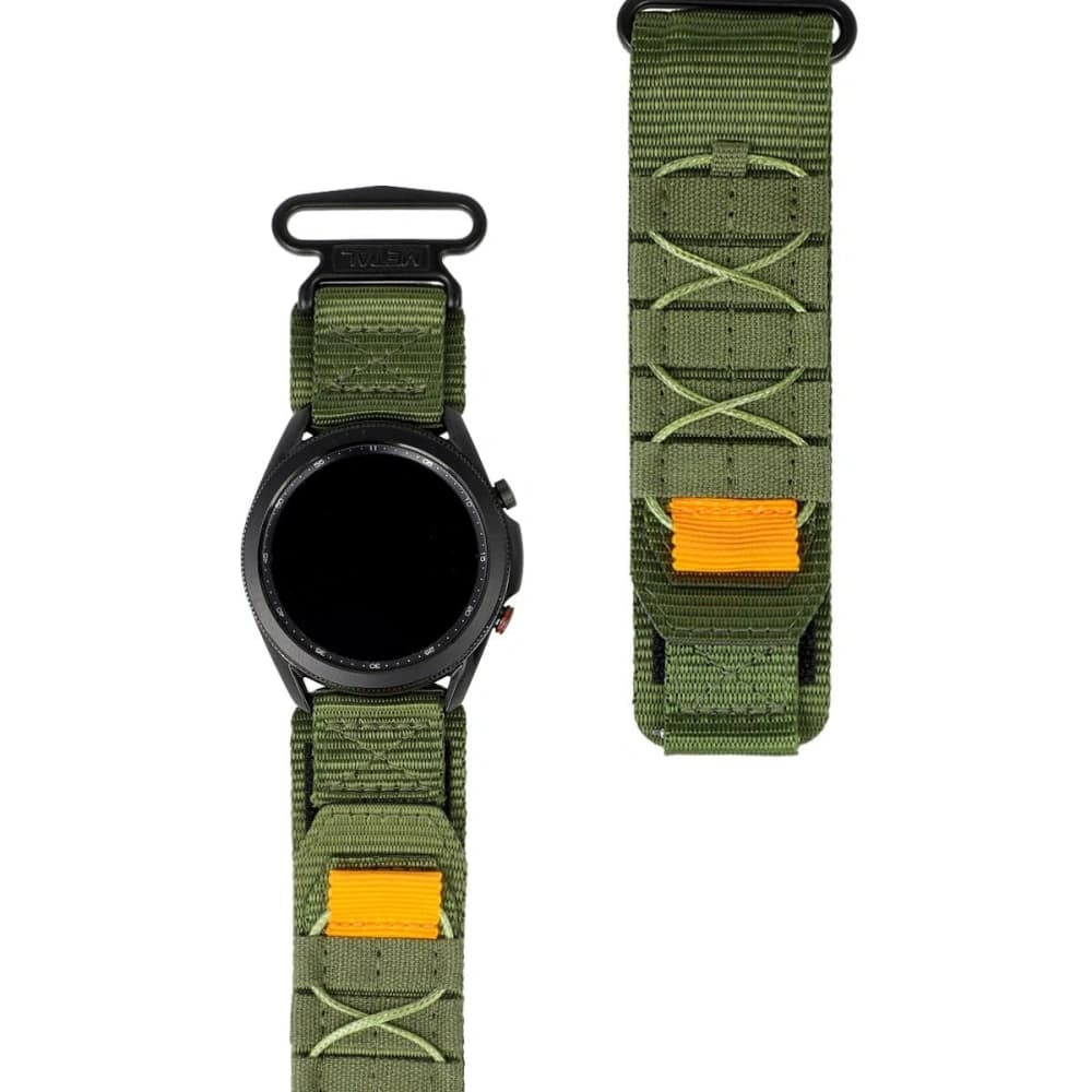 Sportovní pásek na hodinky Bizon Strap Watch Adventure pro Samsung Galaxy Watch 22mm khaki - 1