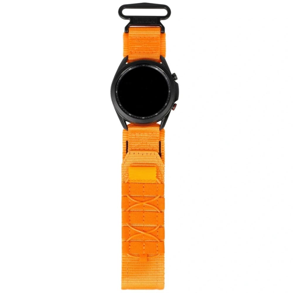 Sportovní pásek k hodinkám Bizon Strap Watch Adventure pro Samsung Galaxy Watch 22mm oranžový - 2