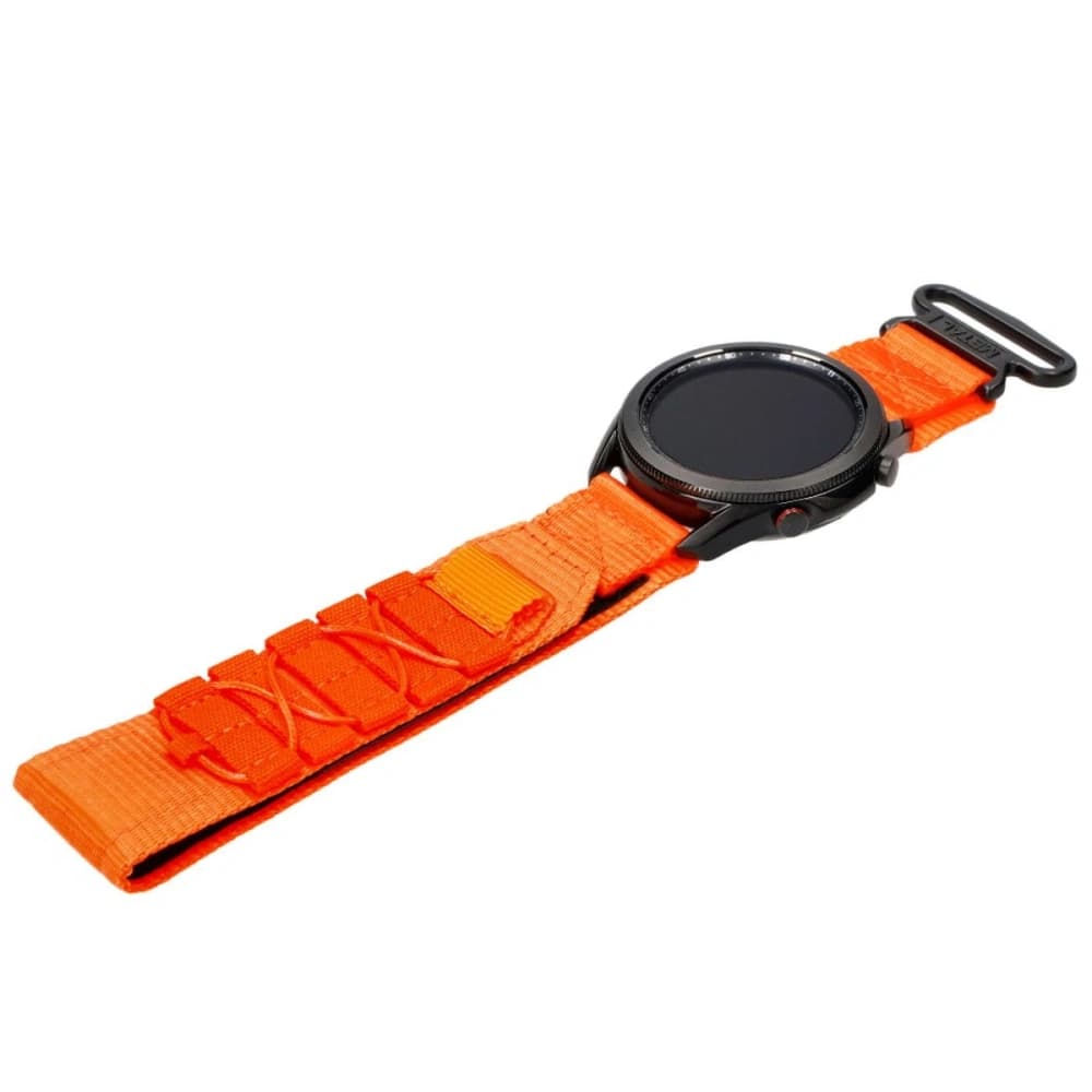 Sportovní pásek k hodinkám Bizon Strap Watch Adventure pro Samsung Galaxy Watch 22mm oranžový - 3
