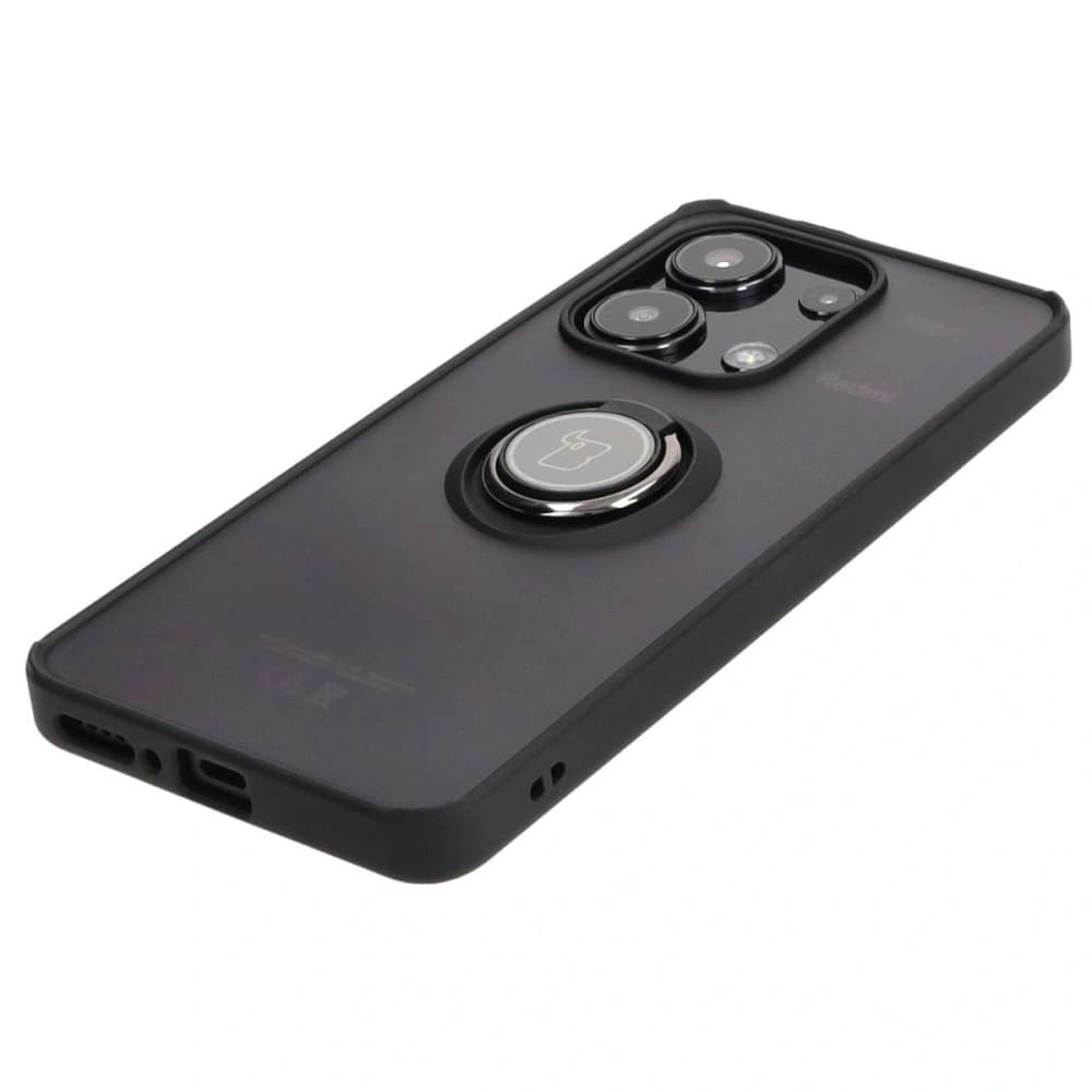 Bizon Case Hybrid Gyűrű Xiaomi Redmi Note 13 4G füstös fekete kerettel - 3