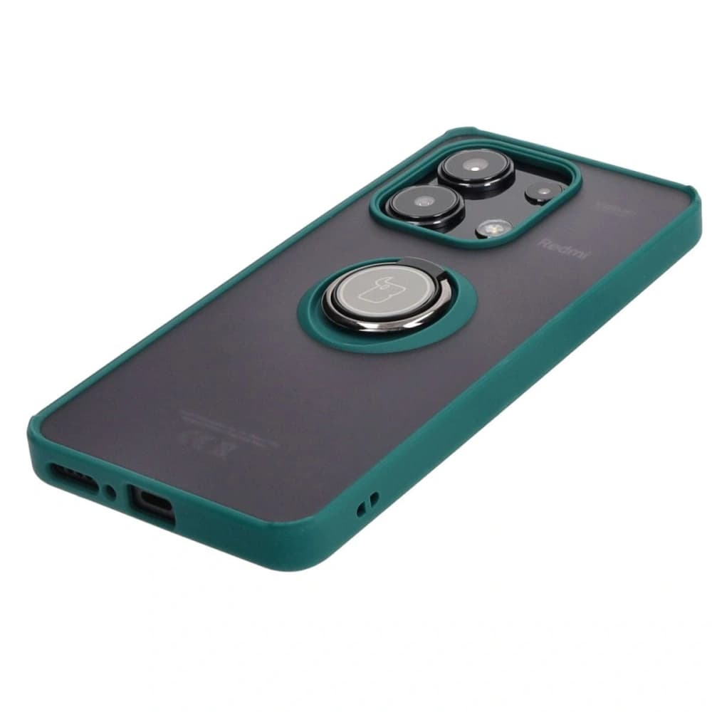 Bizon Case Hybrid Ring Xiaomi Redmi Note 13 4G füstös sötétzöld kerettel - 3