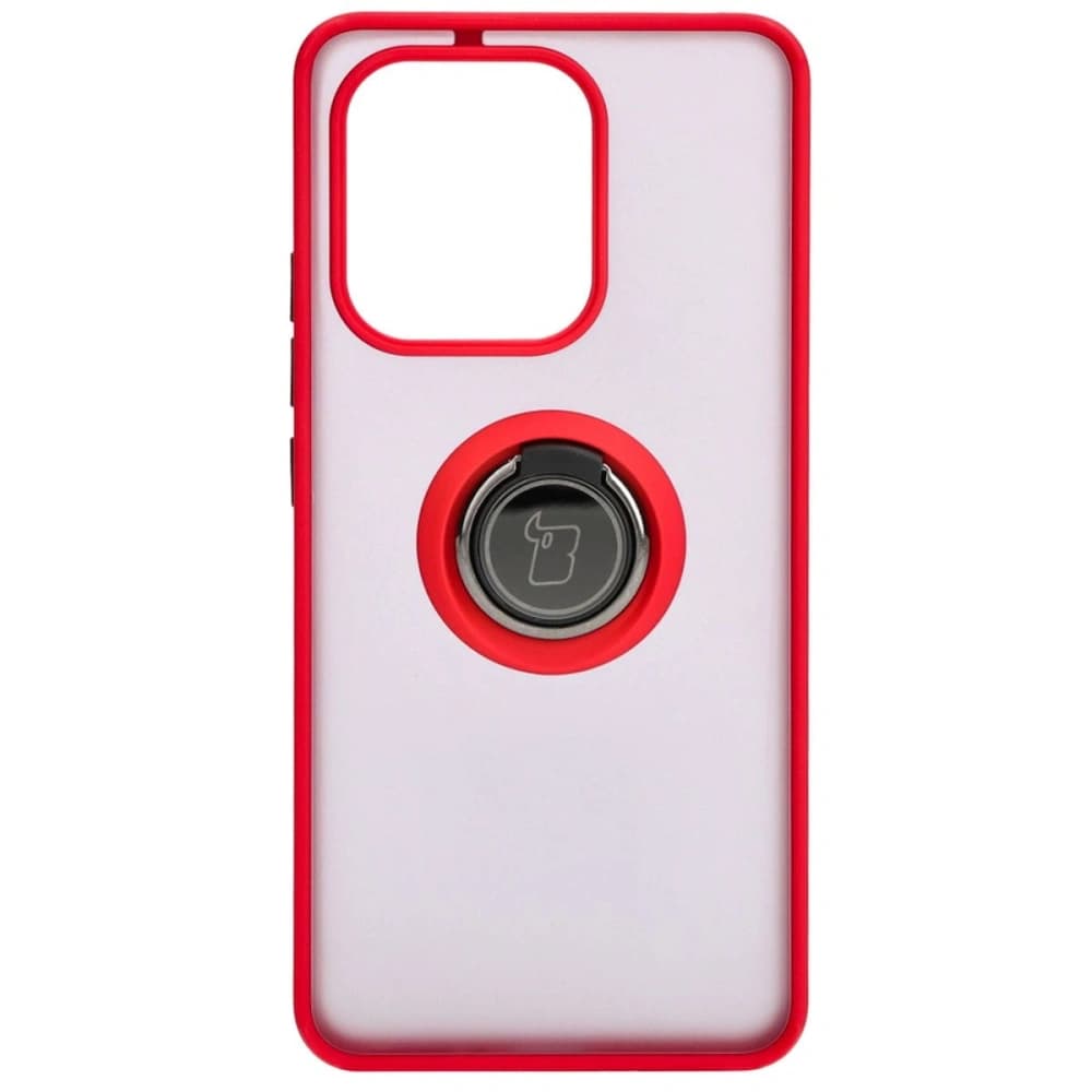 Bizon Case Hybrid Ring Xiaomi Redmi Note 13 4G füstös piros kerettel - 2