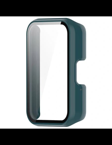 Etui Bizon Case+Glass Watch do Samsung Galaxy Fit 3 zelené