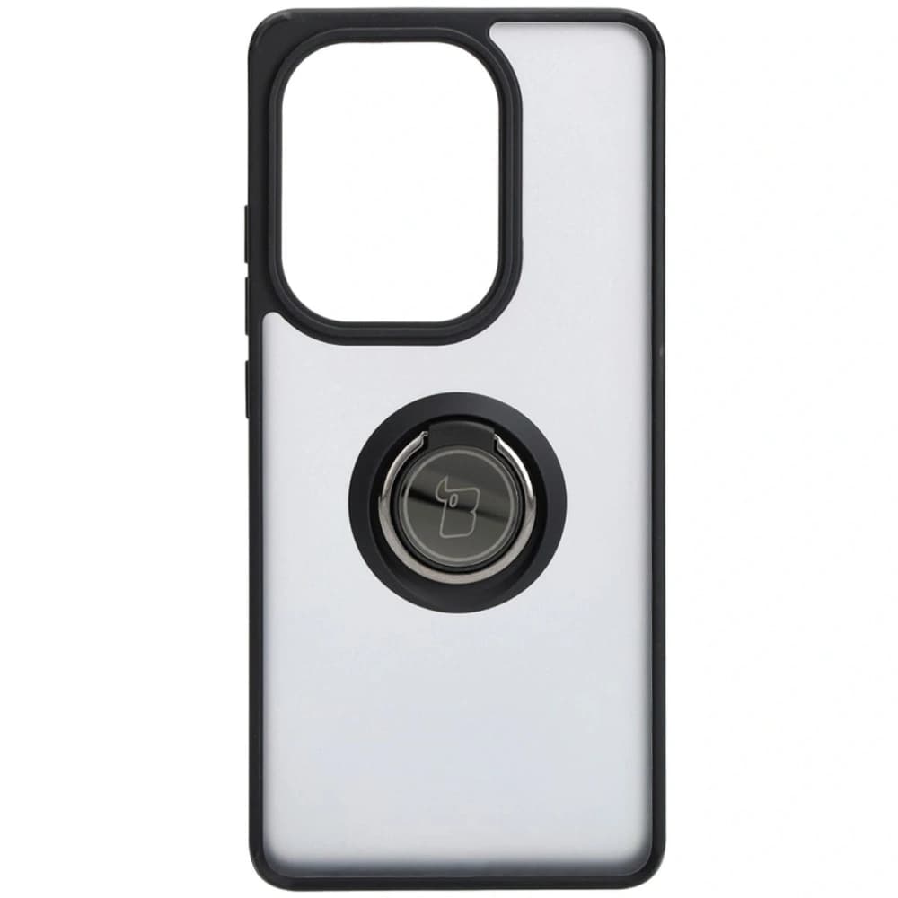 Bizon Case Hybrid Ring Xiaomi Poco M6 Pro 4G / Xiaomi Redmi Note 13 Pro 4G rauchig mit einem schwarzen Rahmen - 2