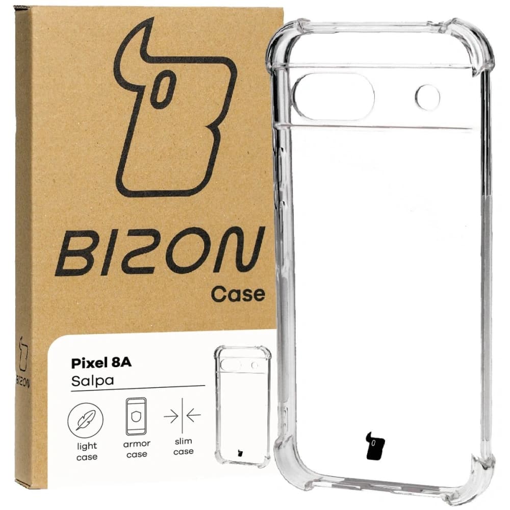 Etui Bizon Case Salpa do Pixel 8A przezroczyste - 1