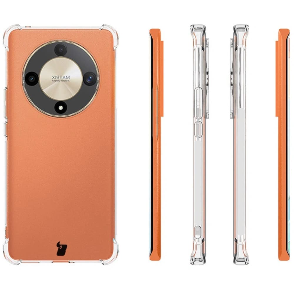 Etui + 2x folie Bizon Case Clear Pack pro Honor Magic6 Lite průhledné - 7