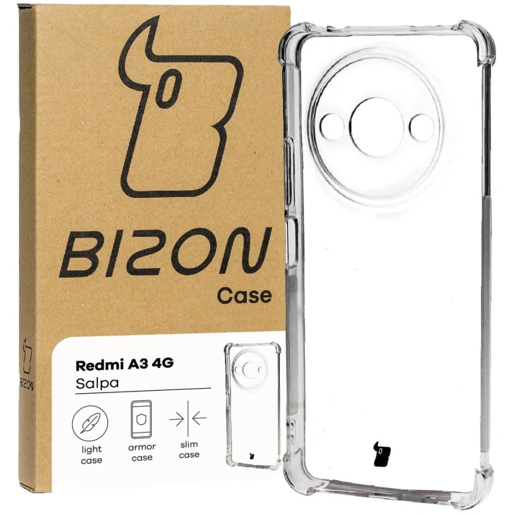 Bizon Case Salpa Xiaomi Redmi A3 4G átlátszó - 1