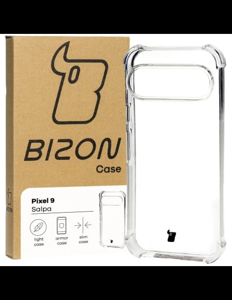 Etui Bizon Case Salpa do Pixel 9 / 9 Pro przezroczyste