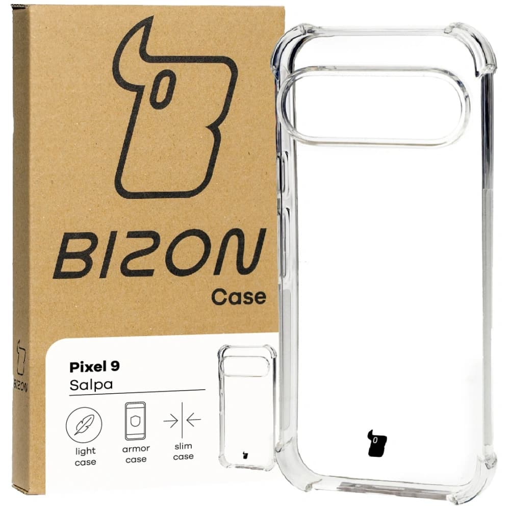 Etui Bizon Case Salpa do Pixel 9 / 9 Pro przezroczyste - 1