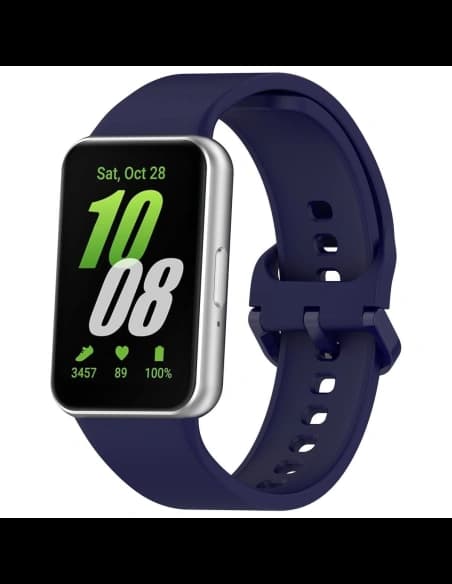 Pasek Bizon Strap Watch Silicone do Samsung Galaxy Fit 3 modrý