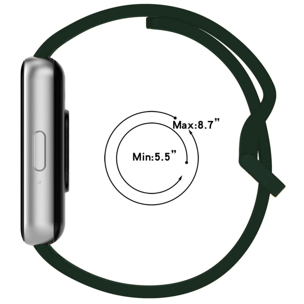 Pasek Bizon Strap Watch Silicone do Samsung Galaxy Fit 3 tmavě zelený - 6