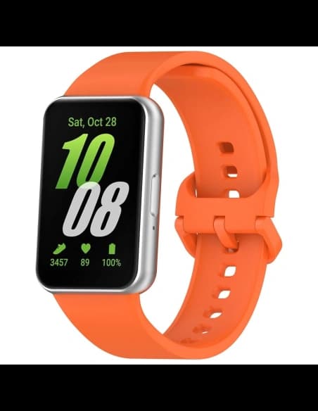 Pasek Bizon Strap Watch Silicone do Samsung Galaxy Fit 3 mrkvový
