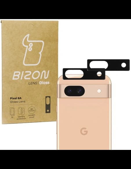 Szkło na aparat Bizon Glass Lens do Pixel 8A [2 PACK]