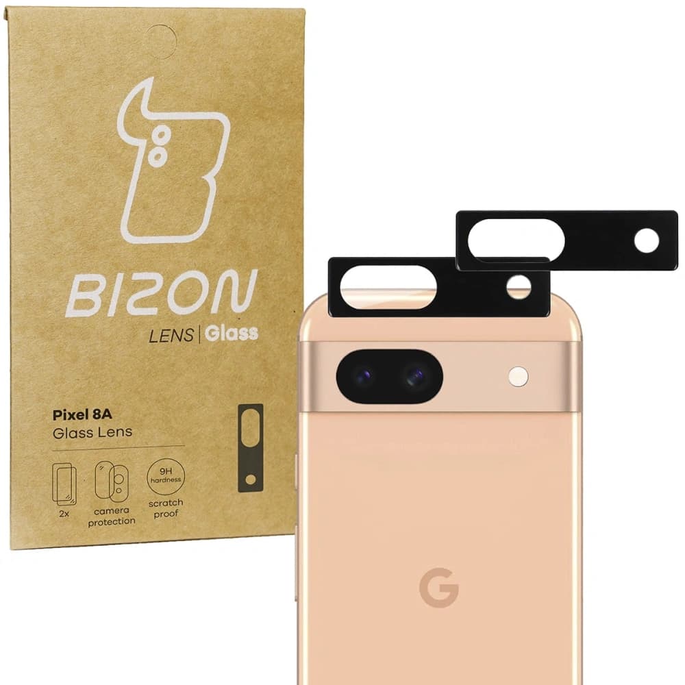 Sklo na aparát Bizon Glass Lens do Pixel 8A [2 PACK] - 1