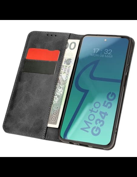 Bizon Case Pocket Pro Motorola Moto G34 5G fekete