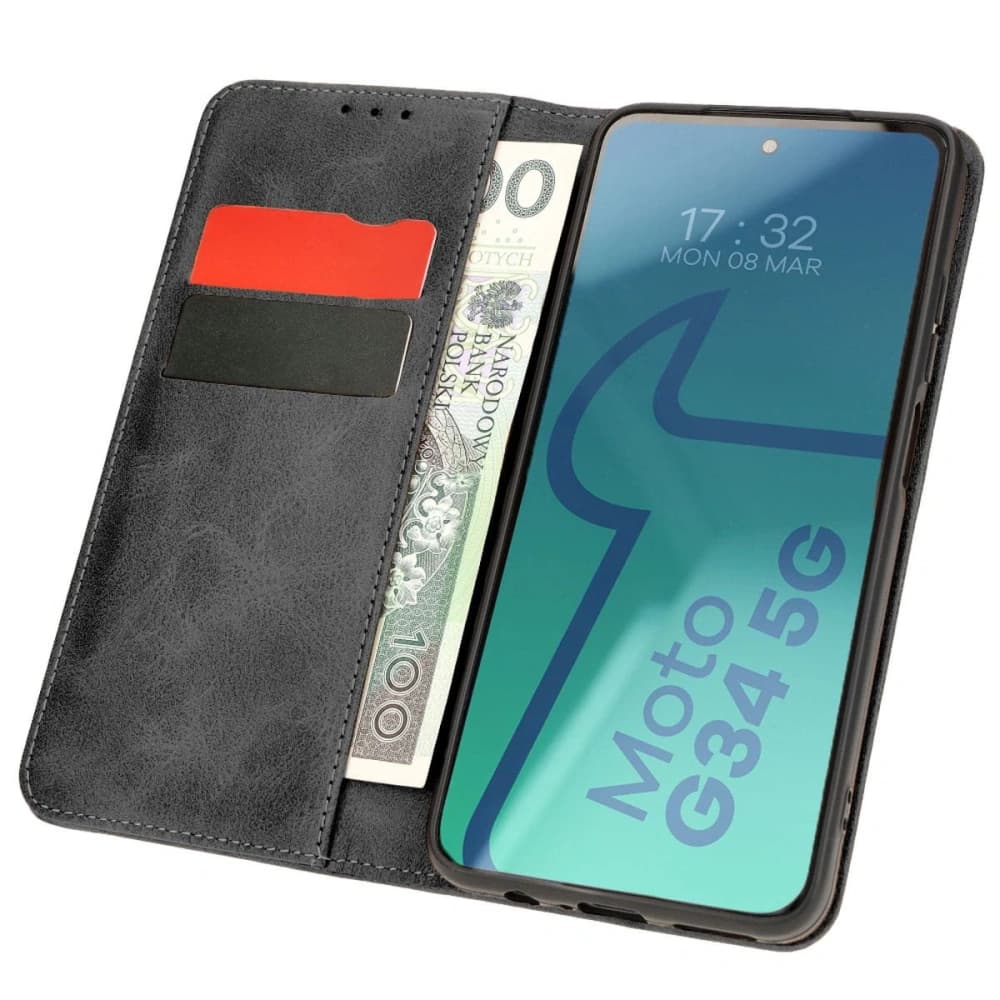 Bizon Case Pocket Pro Motorola Moto G34 5G black - 1