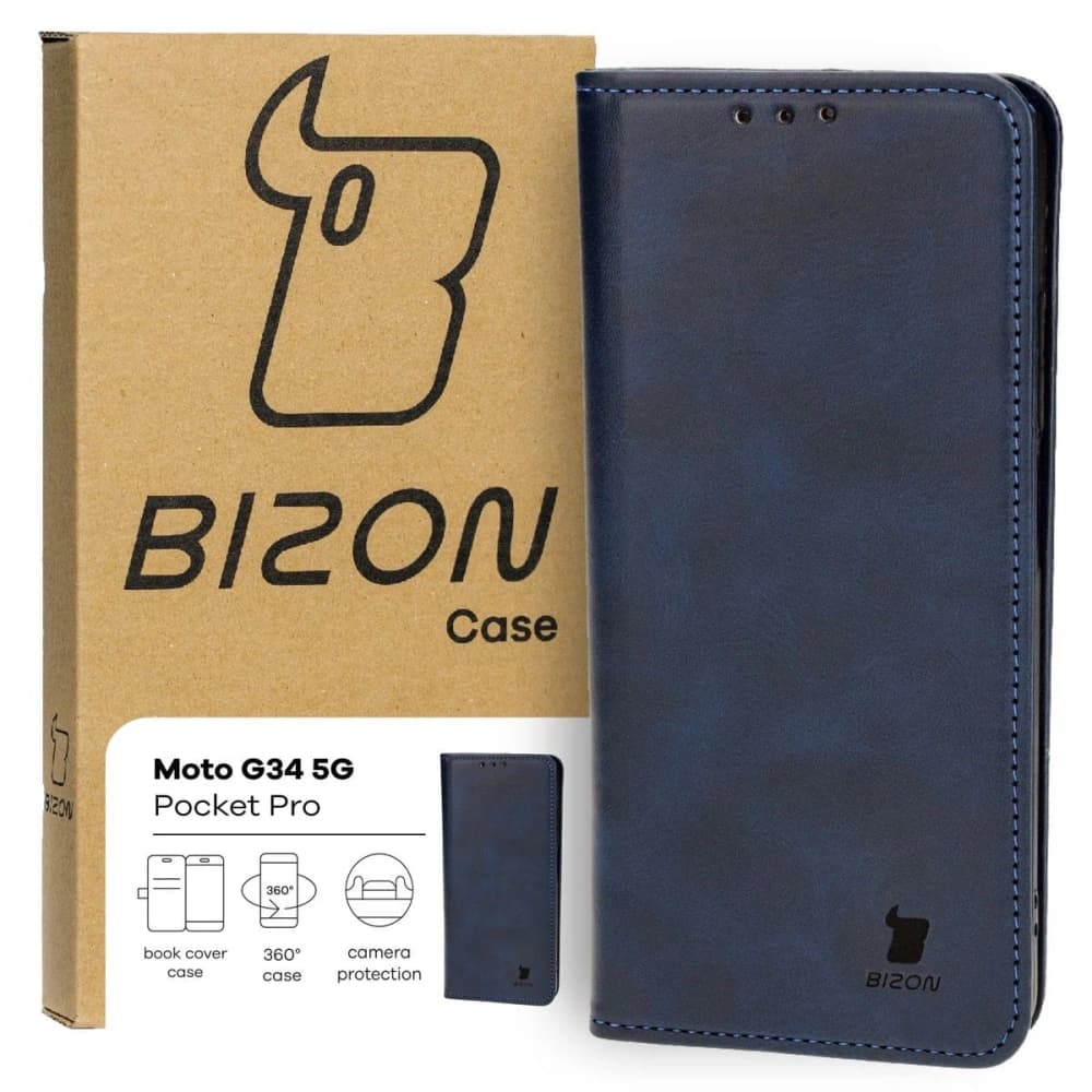 Bizon Case Pocket Pro Motorola Moto G34 5G albastru marin - 2