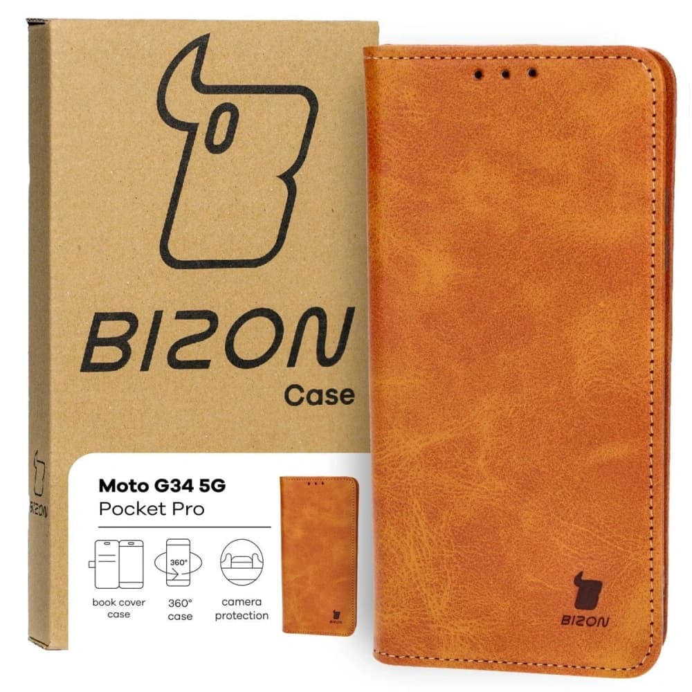 Bizon Case Pocket Pro Motorola Moto G34 5G barna - 2