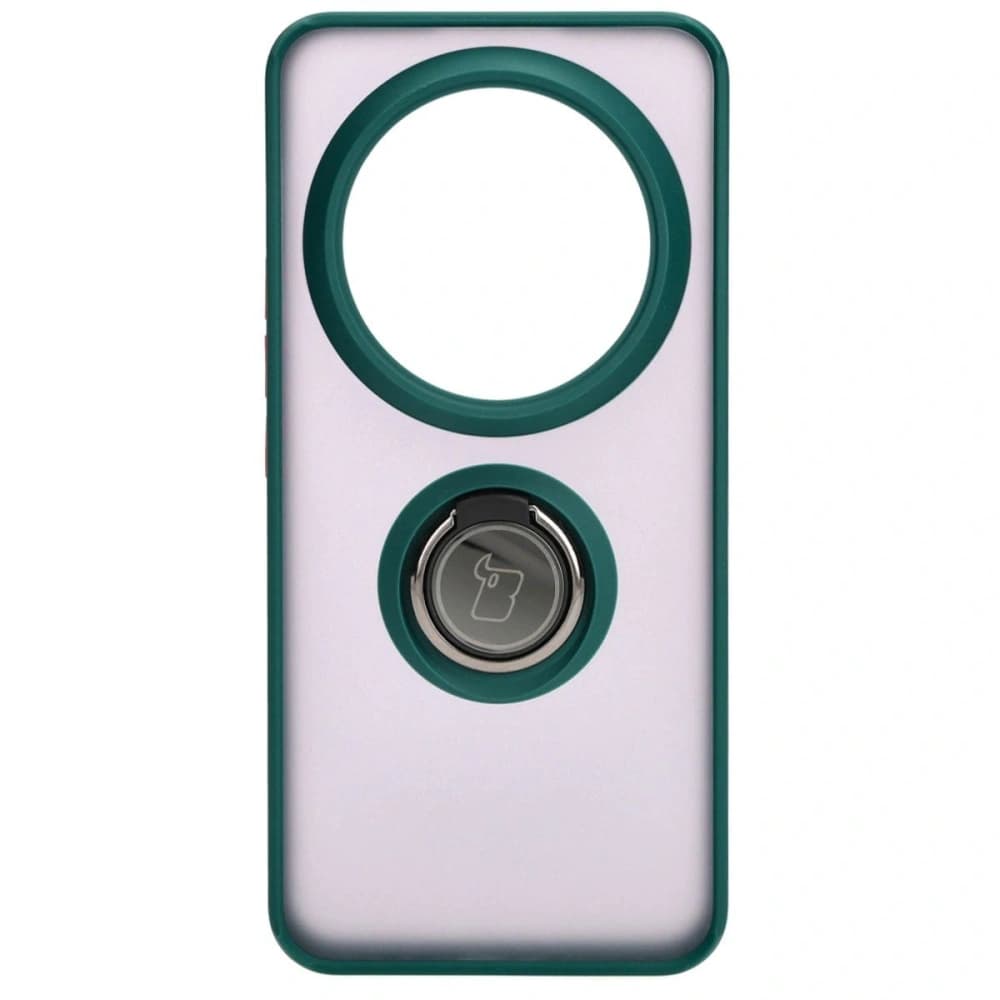 Bizon Case Hybrid Ring Xiaomi 14 Ultra füstös sötétzöld kerettel - 2